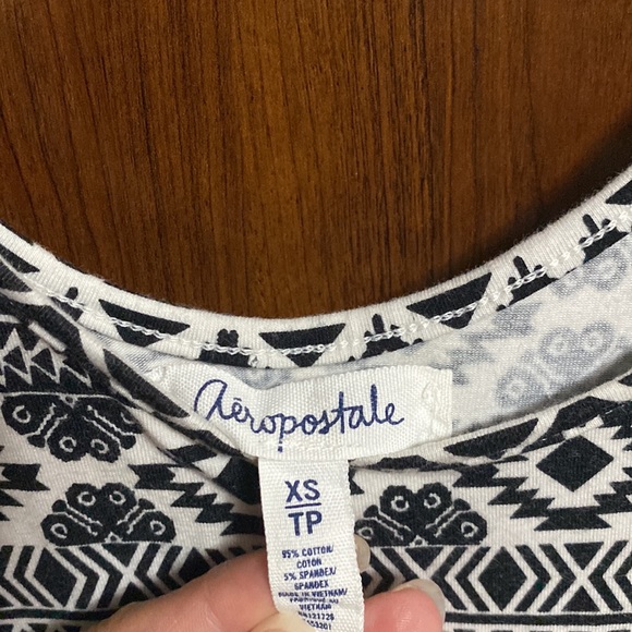 Aeropastale Xs dress white and black pattern - Picture 3 of 3